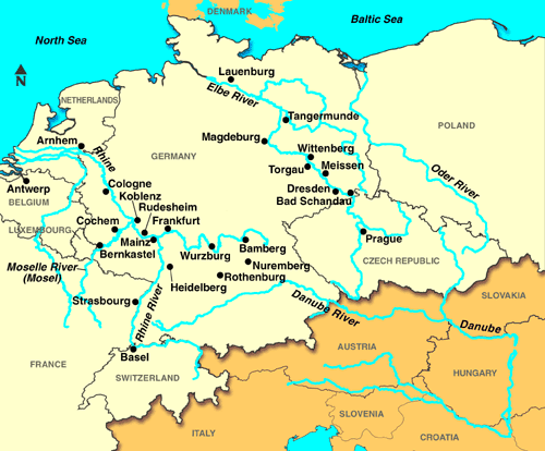 Mosel River Map